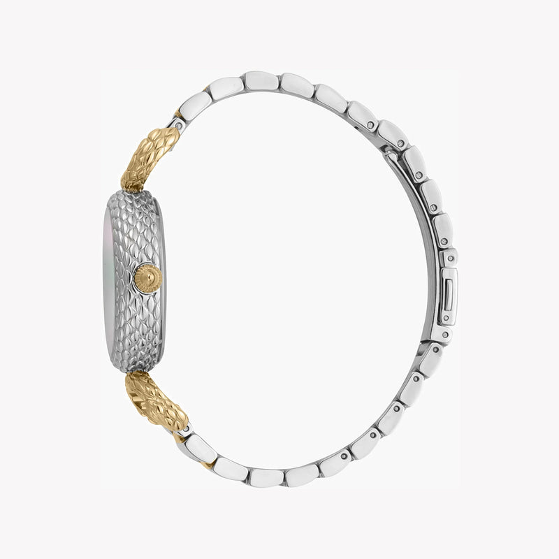 Just Cavalli Women's Silver & Gold Watch, Mother Of Pearl Dial | Jc1l148m0085 by i-watch
