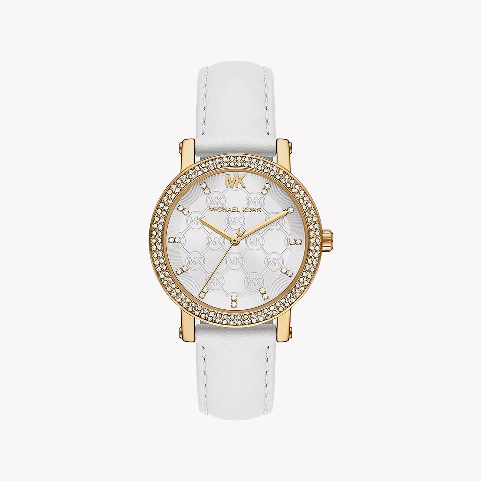 Michael Kors Women's Gold Watch, White Leather | Mk2985 by i-watch