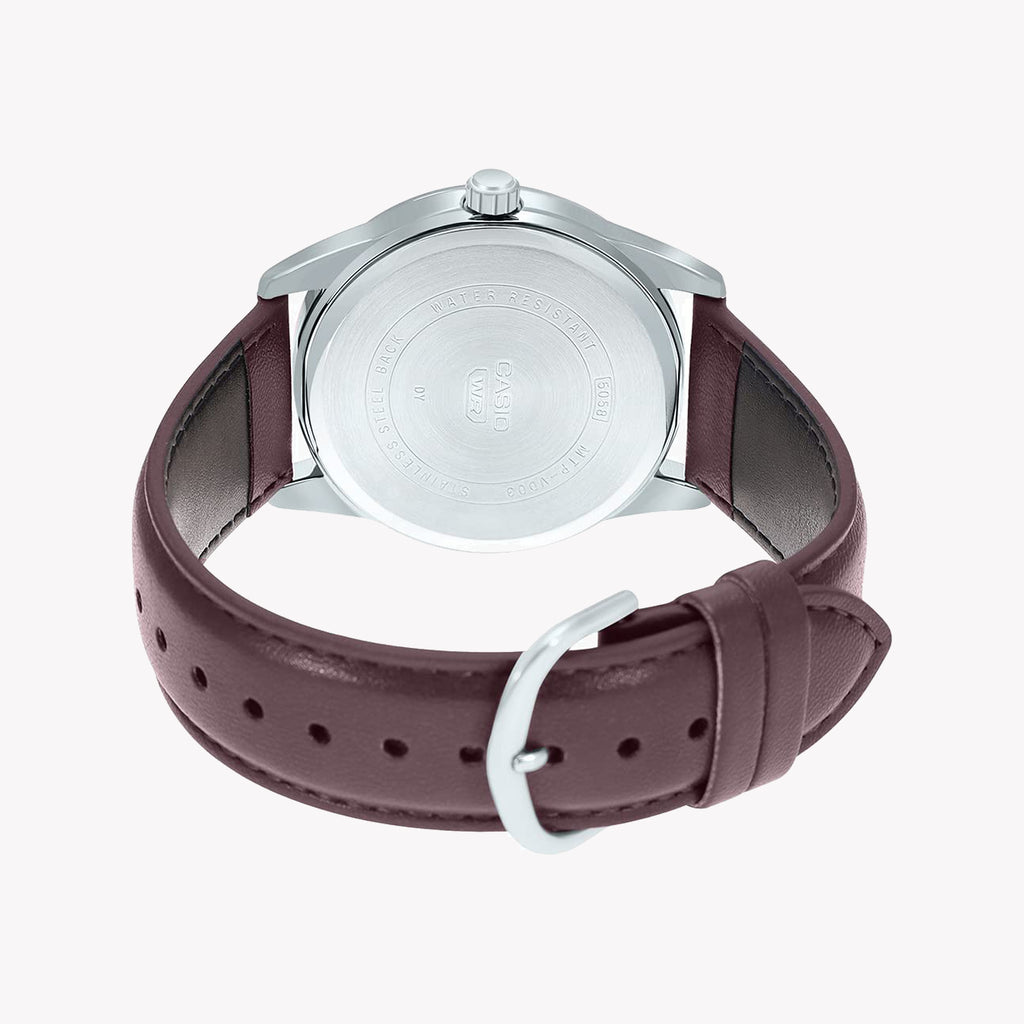 CASIO MTP-VD03L-5AUDF ELEGANT TIMEPIECE - CLASSIC MEN'S WATCH WITH LEATHER BAND AND DATE DISPLAY-i-Watch-2