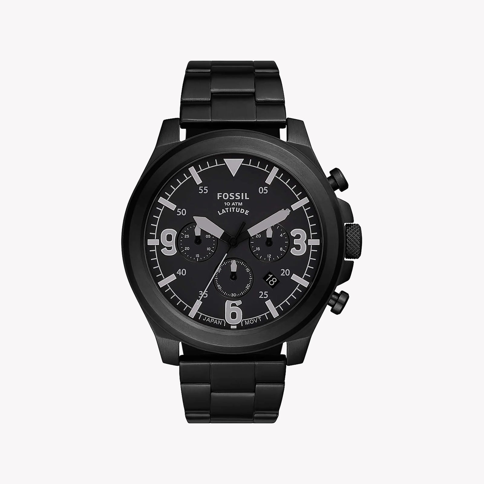 Fossil Men's Black Stainless Steel Watch, Black Dial | Fs5754 by i-watch