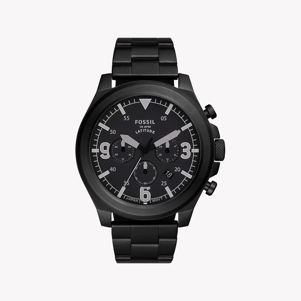Fossil Men's Black Stainless Steel Watch, Black Dial | Fs5754 by i-watch