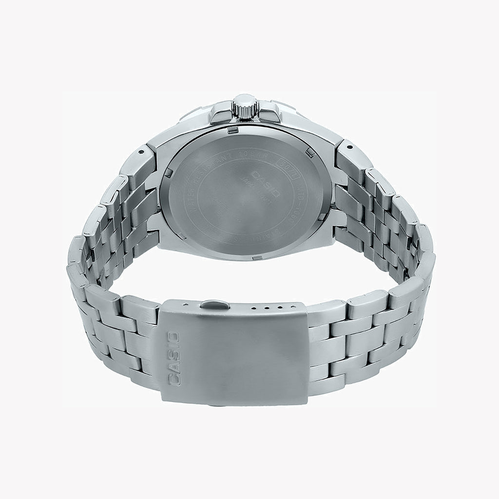 CASIO MTD-1060D-1A3VDF - SPORTY ELEGANCE MEN'S WATCH WITH BLACK DIAL & SILVER STAINLESS STEEL BAND-i-Watch-3