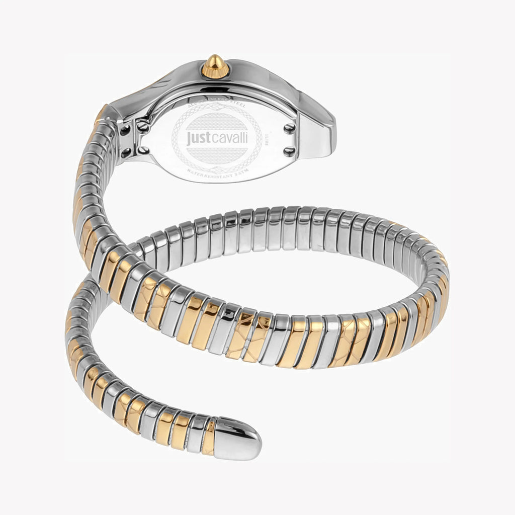 JUST CAVALLI Women's Watch with Silver Stainless Steel Case and Silver & Gold Stainless Steel Band-i-Watch-3