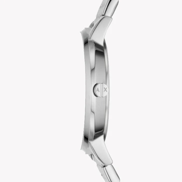 Armani Exchange Unisex Silver Silicone Watch, Stainless Steel | Ax5578 by i-watch