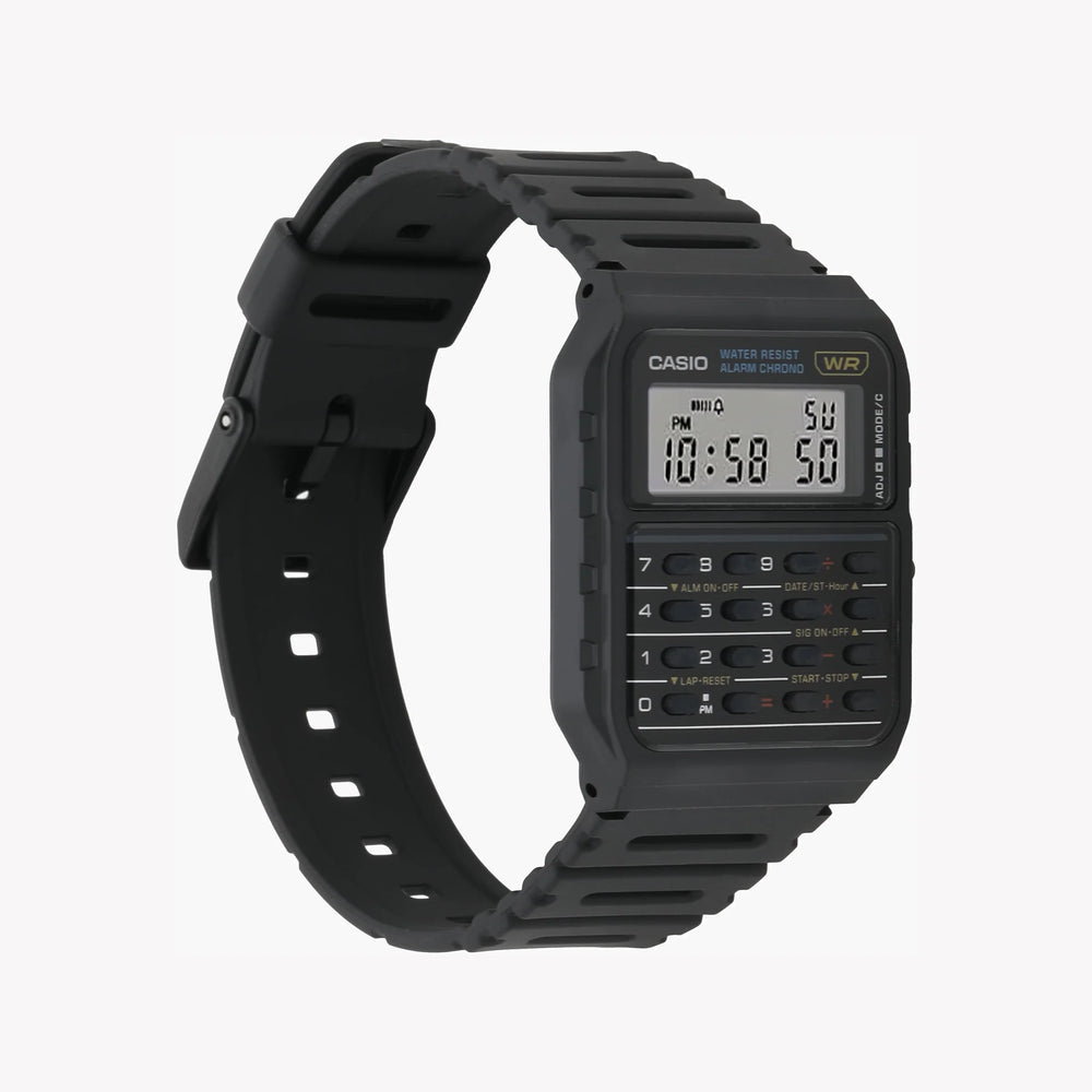 Casio Unisex Resin Watch, Black/White | Ca-53w-1z by i-watch