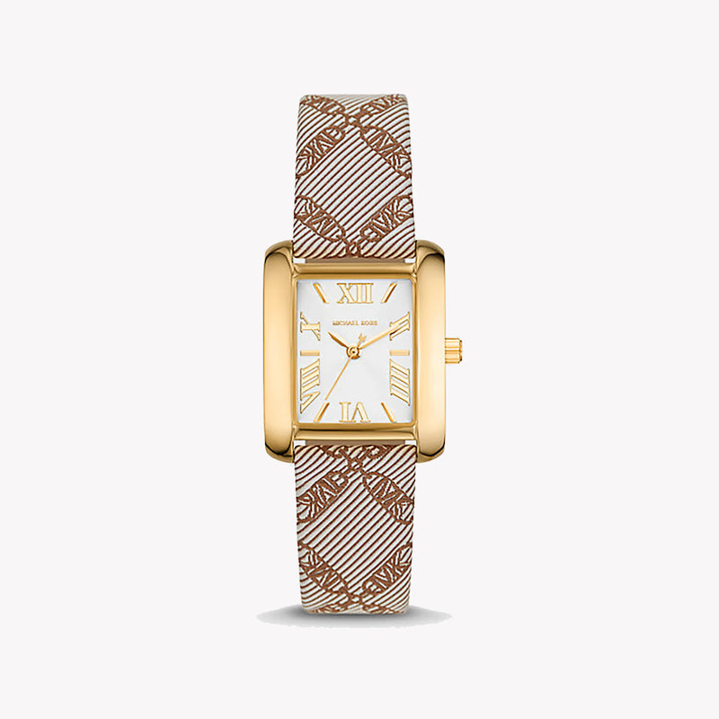 Michael Kors Women's Gold Stainless Steel, Brown Leather | Mk2990 by i-watch
