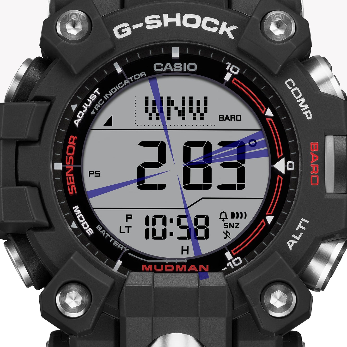 CASIO G-SHOCK GW-9500-1 MASTER OF G MUDMAN Black Men's Watch