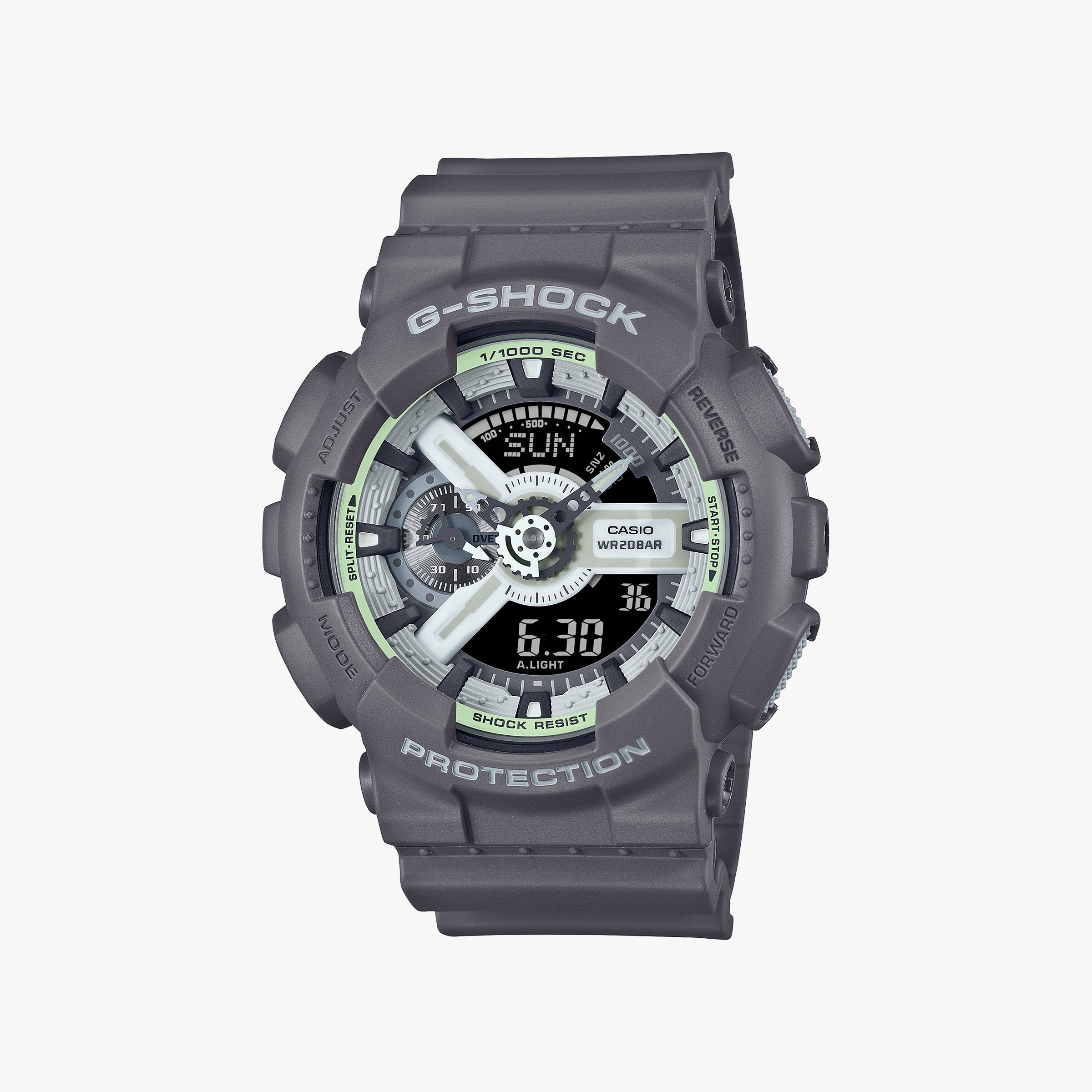 CASIO G-SHOCK GA-110HD-8AER DYNAMIC VERSATILITY - MEN'S SPORTY GREY RESIN TIMEPIECE