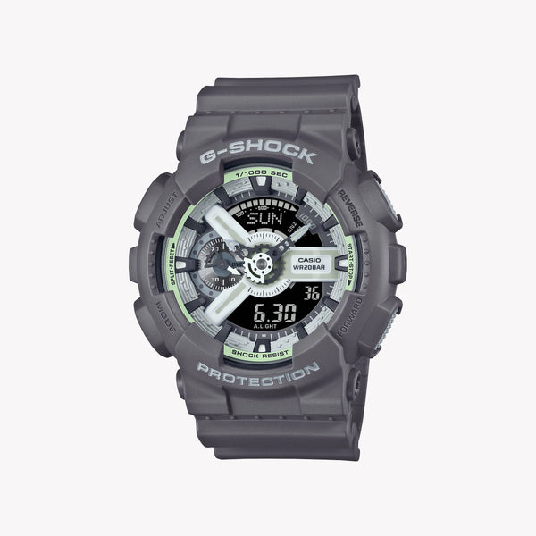 Casio G-Shock Men's Grey Resin Watch, Analog | Ga-110hd-8aer by i-watch
