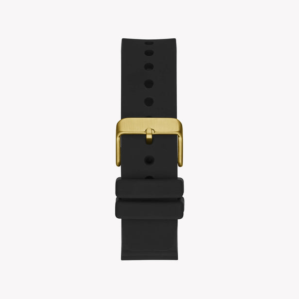 Guess Men's Gold Stainless Steel Watch, Black Silicone | Gw0420g2 by i-watch