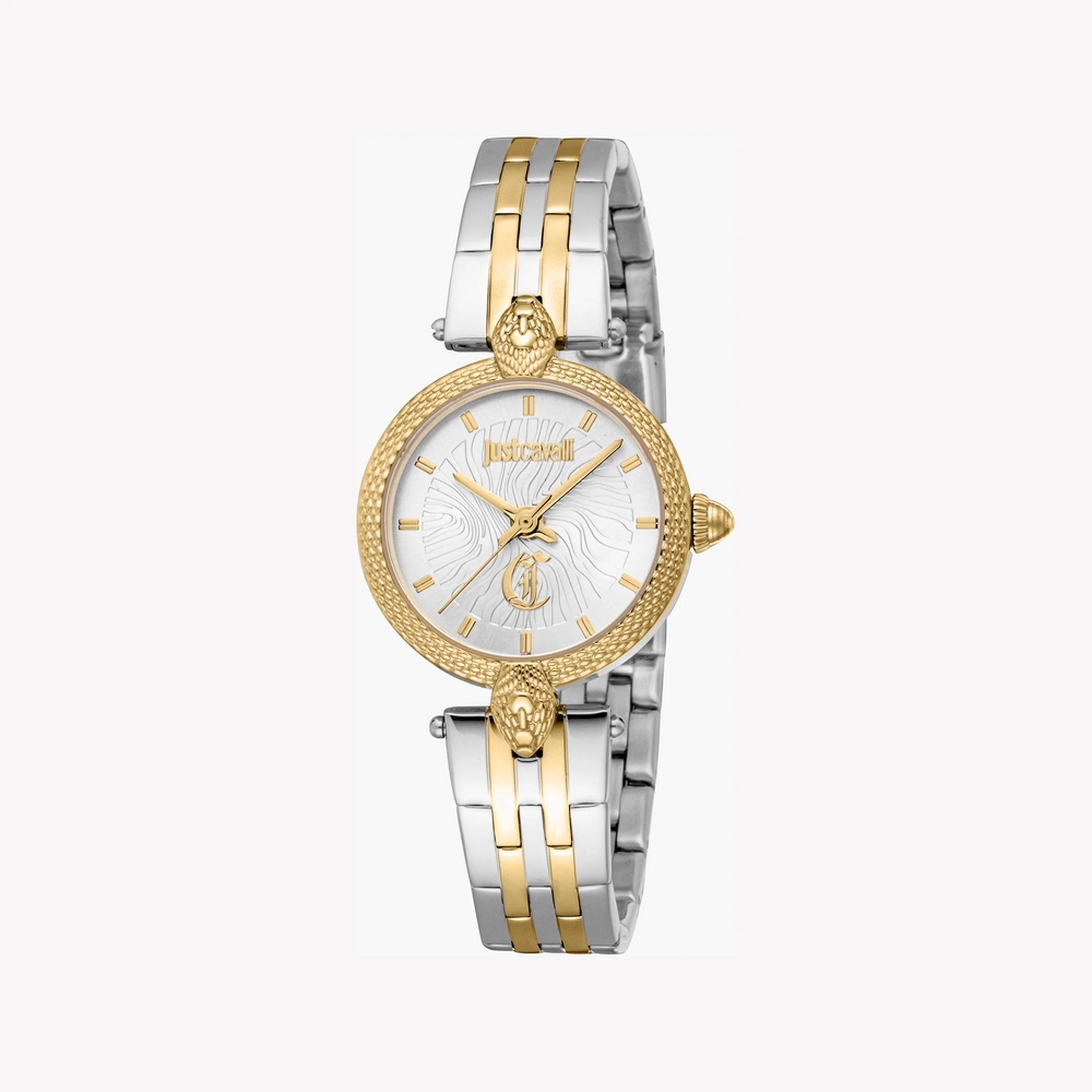 Just Cavalli Women's Two-Tone Watch, Silver Dial | Jc1l330m0075 by i-watch