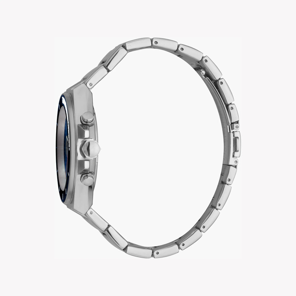 JUST CAVALLI JC1G139M0065 - ELEGANT BLUE DIAL MEN'S WATCH WITH SILVER STAINLESS STEEL BAND-i-Watch-2