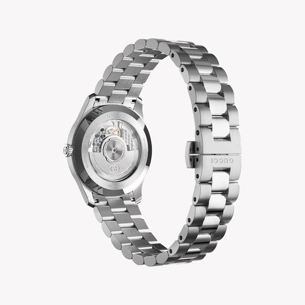 Gucci Men's Silver Stainless Steel, Blue Dial | Ya126389 by i-watch