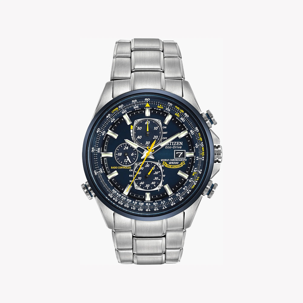 Citizen Eco-Drive At8020-54l - Bold Outdoor Adventure Men’S Watch With Stainless Steel And Black Dial by i-watch