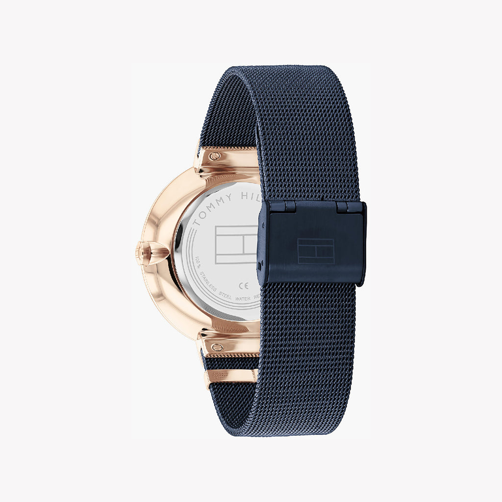 TOMMY HILFIGER 1683478 ROSE GOLD & BLUE - ELEGANT TIMEPIECE FOR THE MODERN WOMAN-i-Watch-3