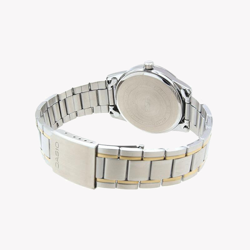 CASIO Women's Watch with Silver Stainless Steel Case and Silver & Gold Stainless Steel Band-i-Watch-2