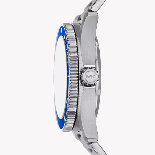 Michael Kors Men's Silver Watch, Blue Dial | Mk9160 by i-watch