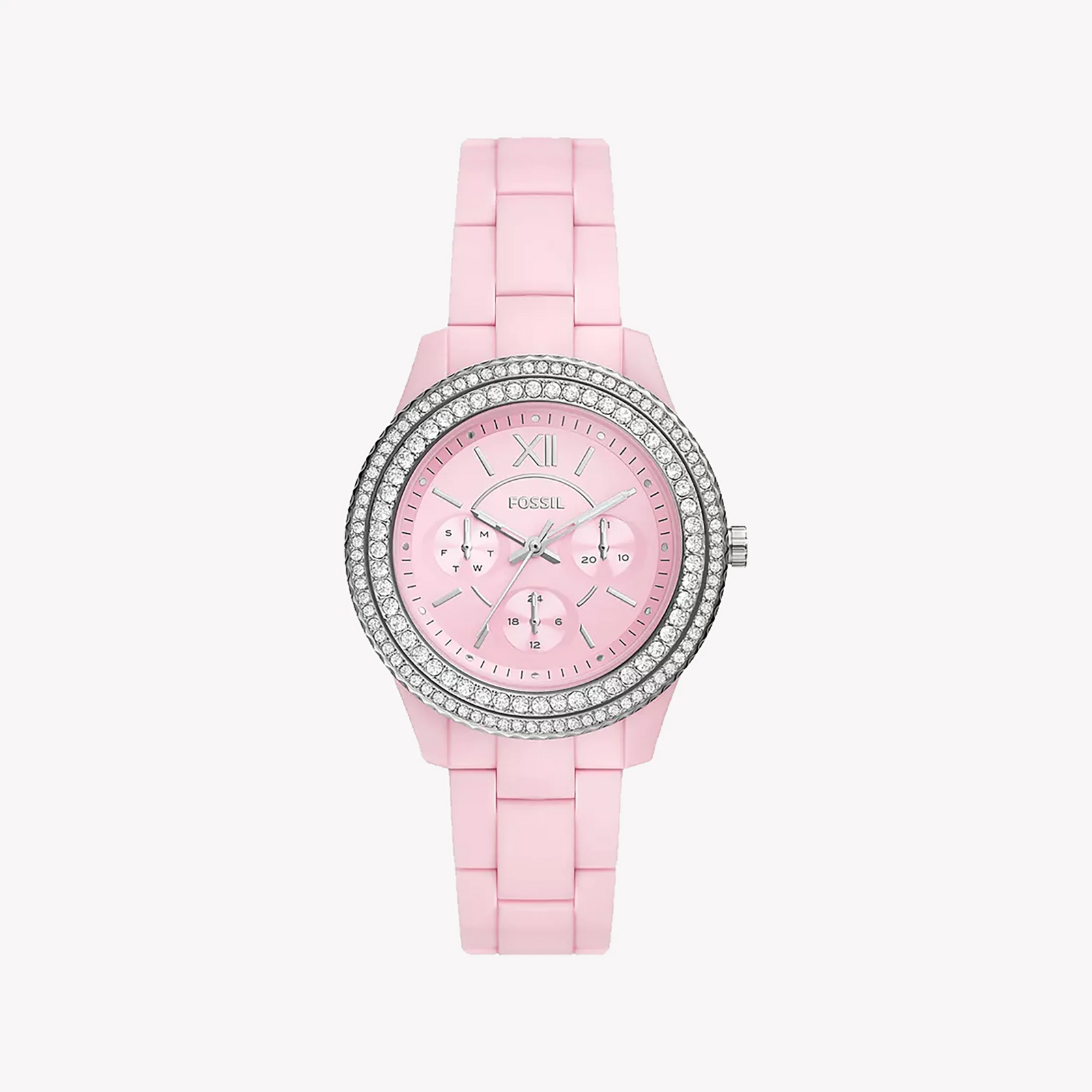 Fossil Women's Pink Resin Watch, Quartz Movement | Es5153 by i-watch