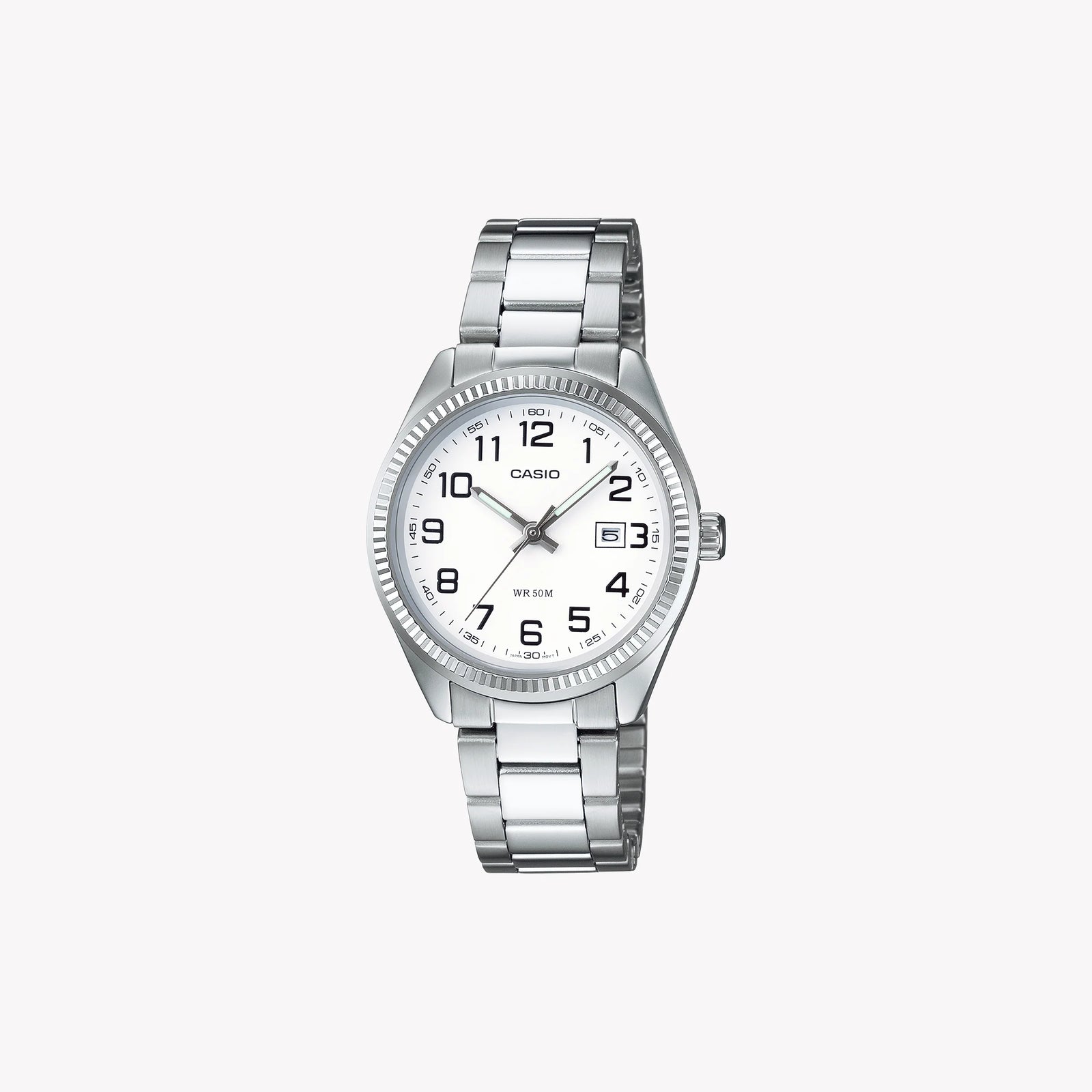 Ltp Women's Silver Metal Watch, White Dial | Ltp-1302pd-7bveg by i-watch