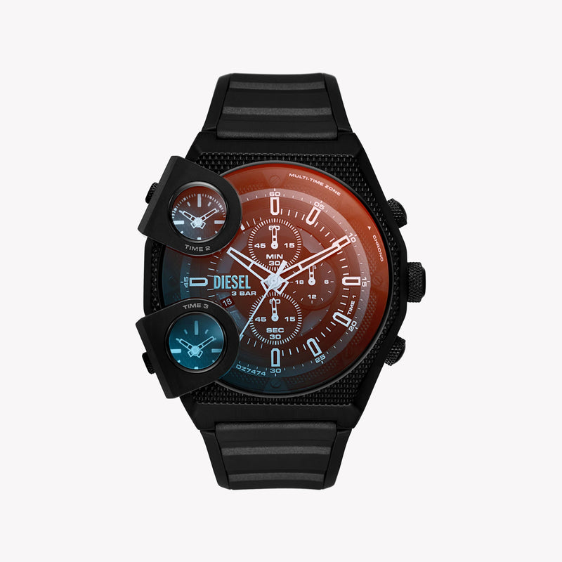Diesel Men's Black Stainless Steel Watch, Black Dial | Dz7474 by i-watch