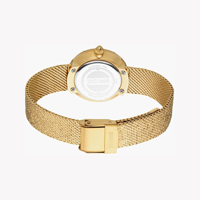 Just Cavalli Women's Gold Stainless Steel Watch, Turquoise Dial | Jc1l253m0065 by i-watch