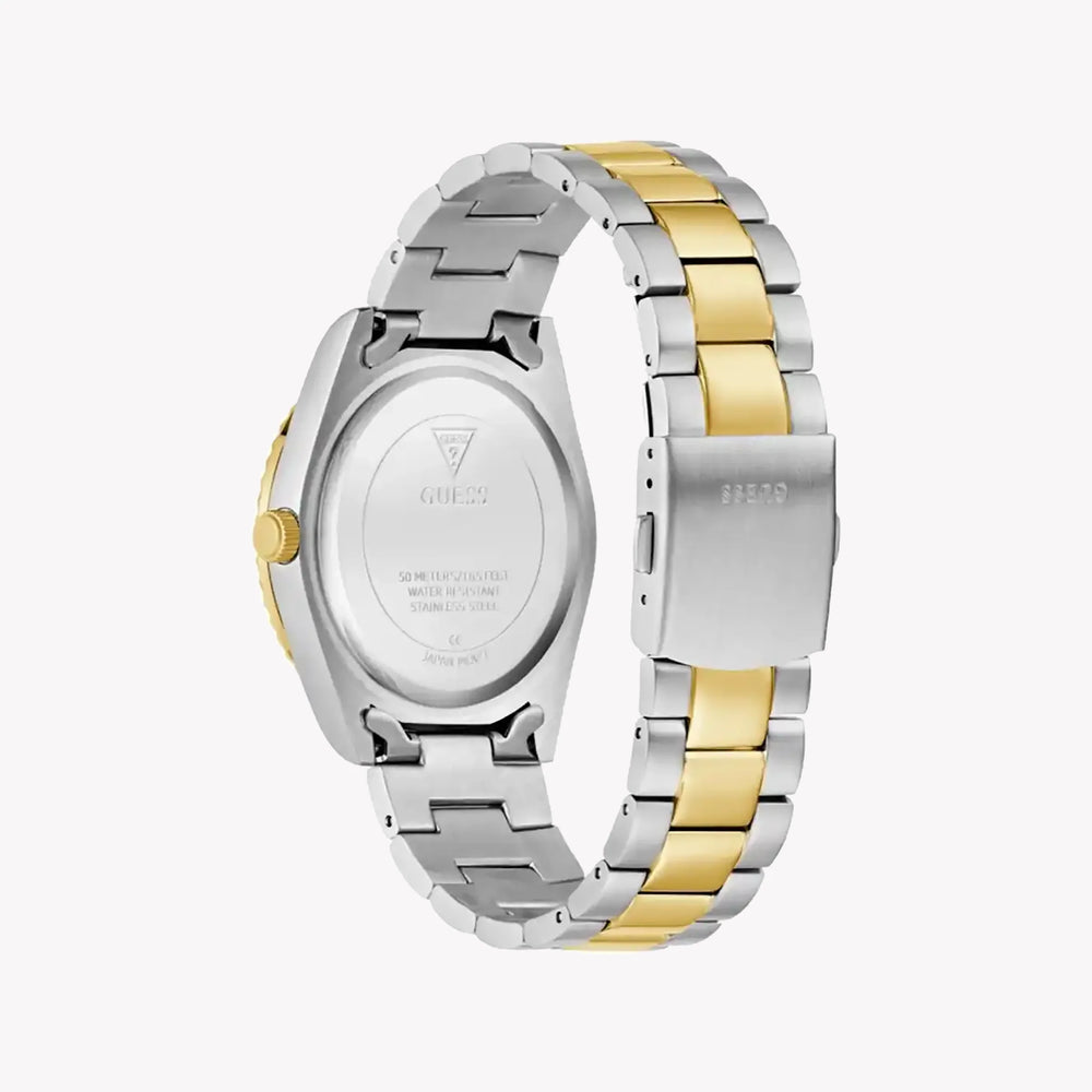 Guess Men's Silver & Gold Watch, Gold Dial | Gw0265g14 by i-watch