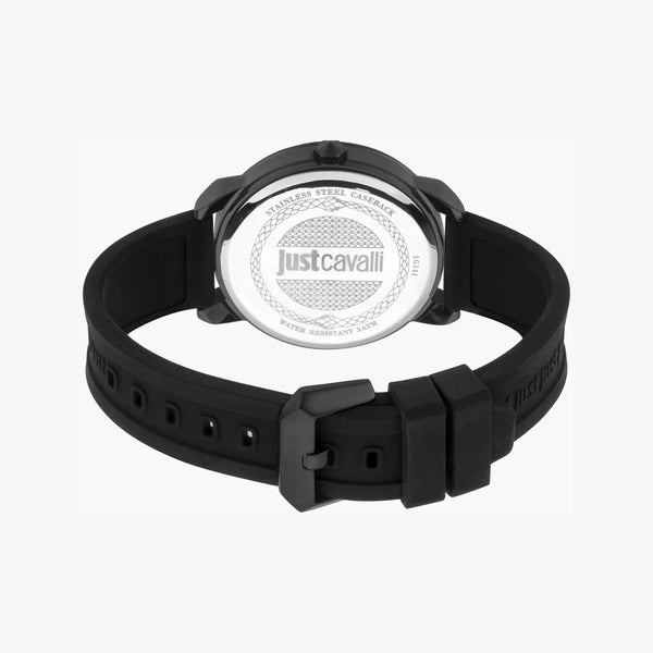 Just Cavalli Men's Black Watch, Silicone Band | Jc1g141p0045