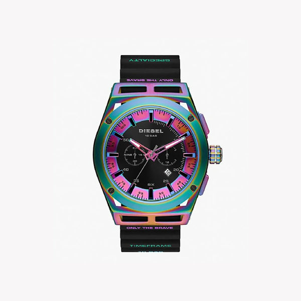 Diesel Men's Black Silicone Watch, Stainless Steel Case | Dz4547 by i-watch