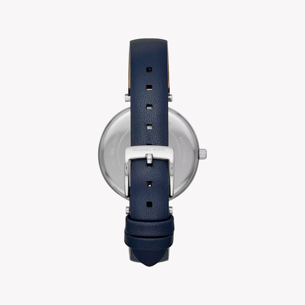 MICHAEL KORS MK2833 ROSE GOLD CHIC APPEAL - ELEGANT WOMEN'S WATCH WITH BLUE LEATHER BAND-i-Watch-3