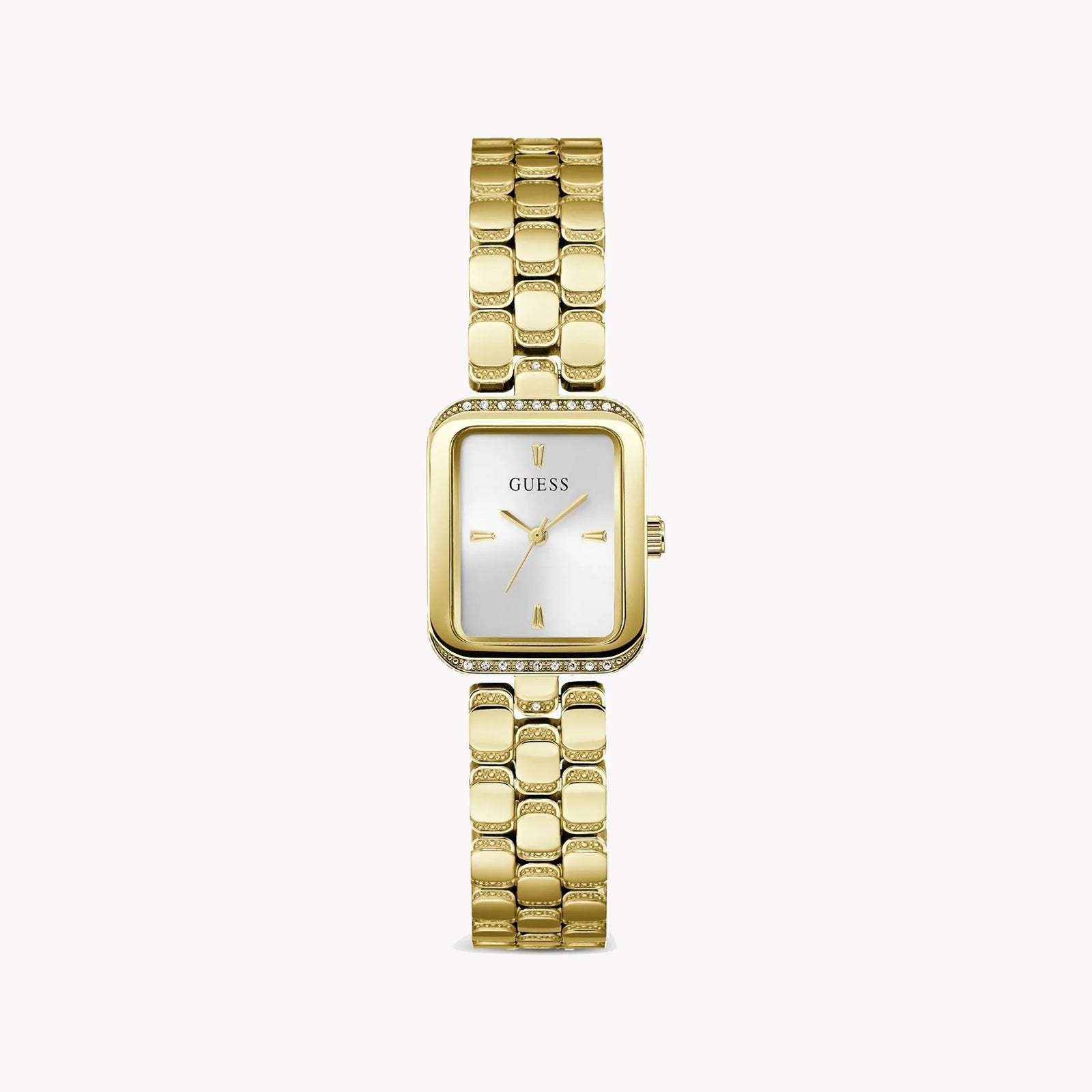 Guess Women's Gold Stainless Steel Watch, Silver Dial | Gw0865l2 by i-watch
