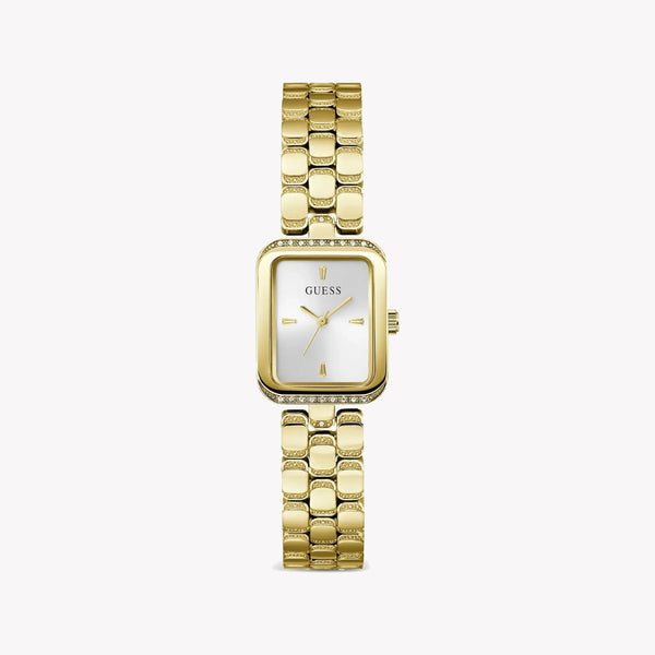 Guess Women's Gold Stainless Steel Watch, Silver Dial | Gw0865l2 by i-watch