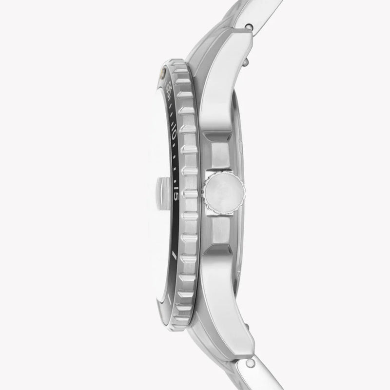 Fossil Men's Silver Watch, Black Dial | Fs5952 by i-watch