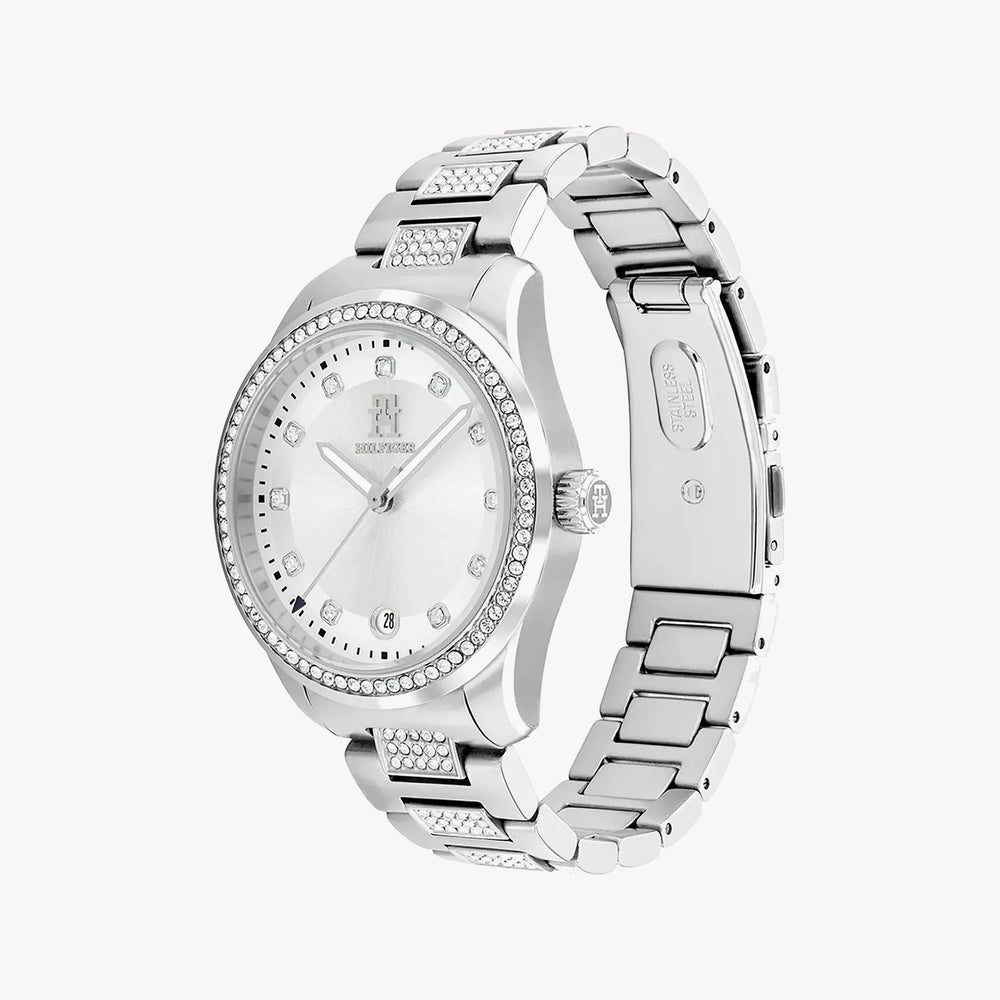 Tommy Hilfiger Women's Silver Stainless Steel Watch | Th85 by i-watch
