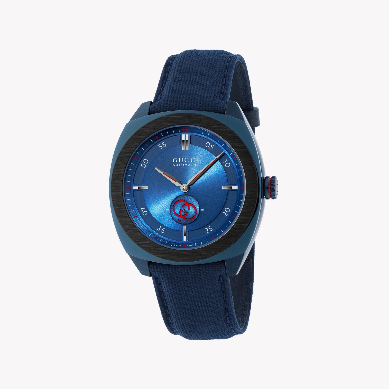 Gucci Men's Blue Stainless Steel Watch, Blue Dial | Ya142331 by i-watch