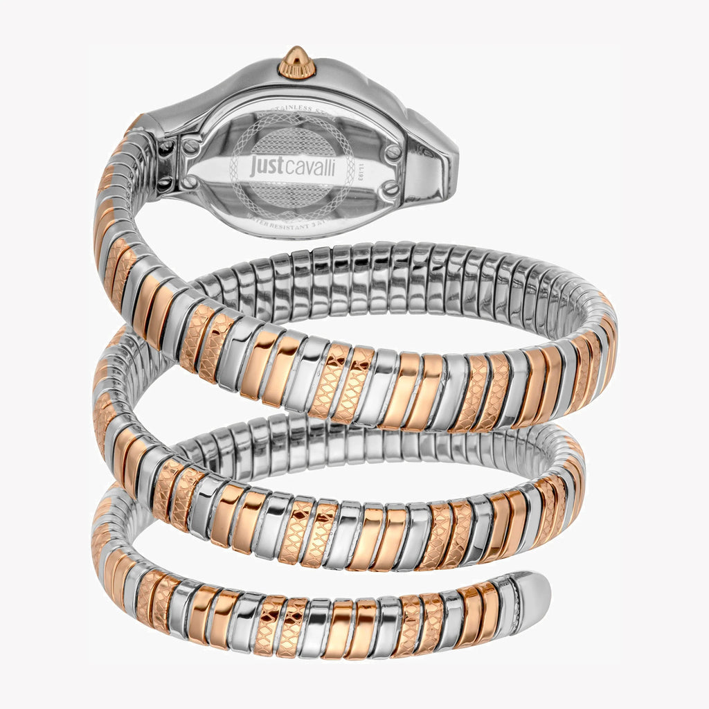 JUST CAVALLI Women's Watch with Silver & Rose Gold Stainless Steel Case and Silver & Rose Gold Stainless Steel Band-i-Watch-3