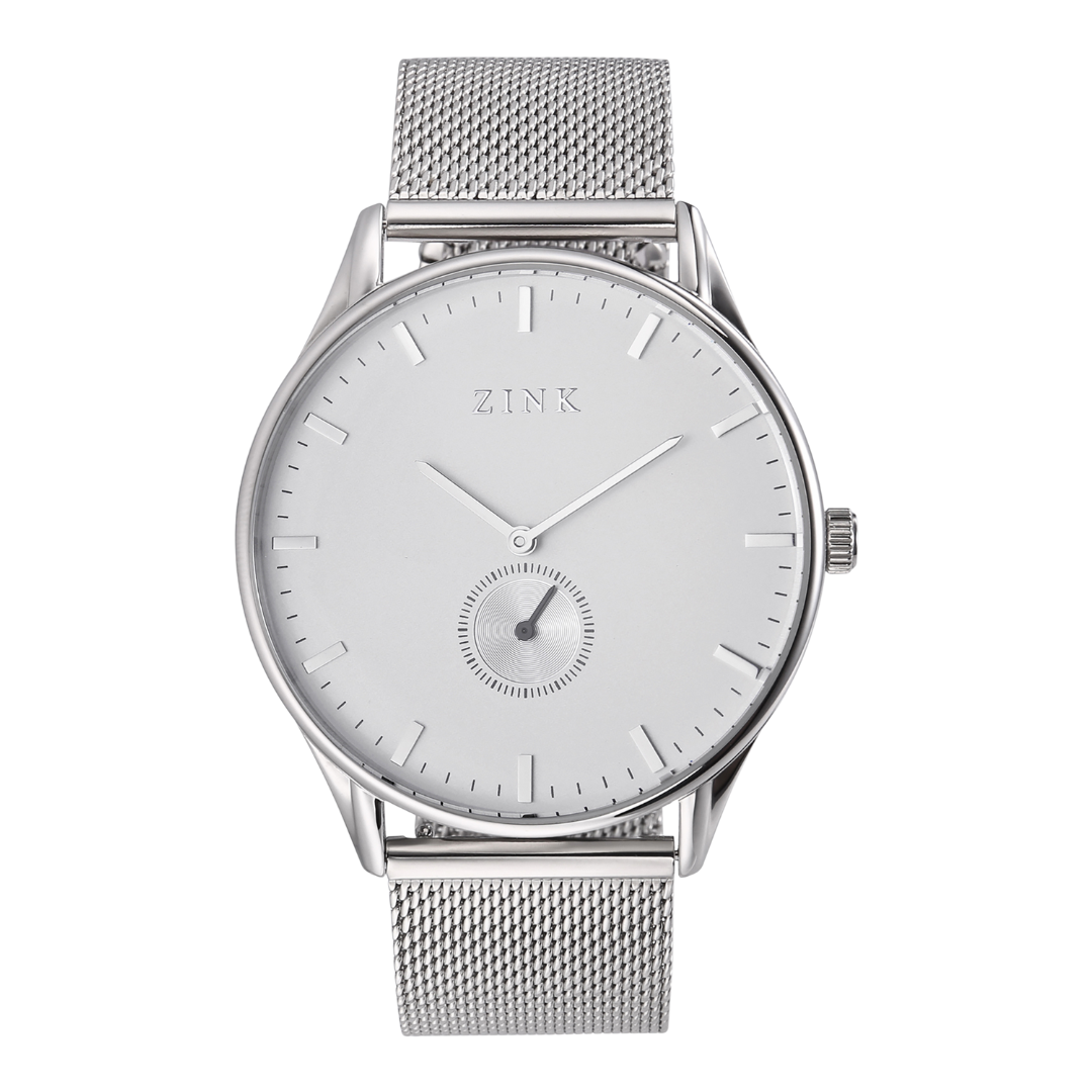 ZINK ZK130G5MS-16 ELEGANCE TIMEPIECE - MODERN MEN'S SILVER STAINLESS STEEL WATCH