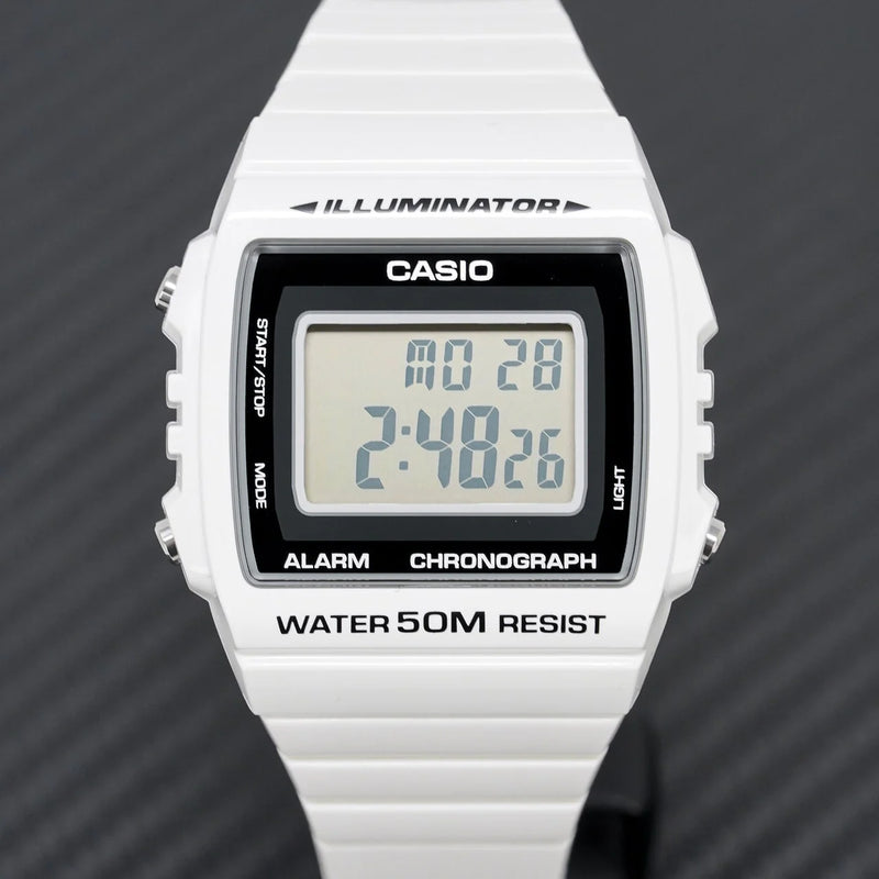 Unmatched Durability Unisex White Resin Watch, Digital | W-215h-7avdf by i-watch