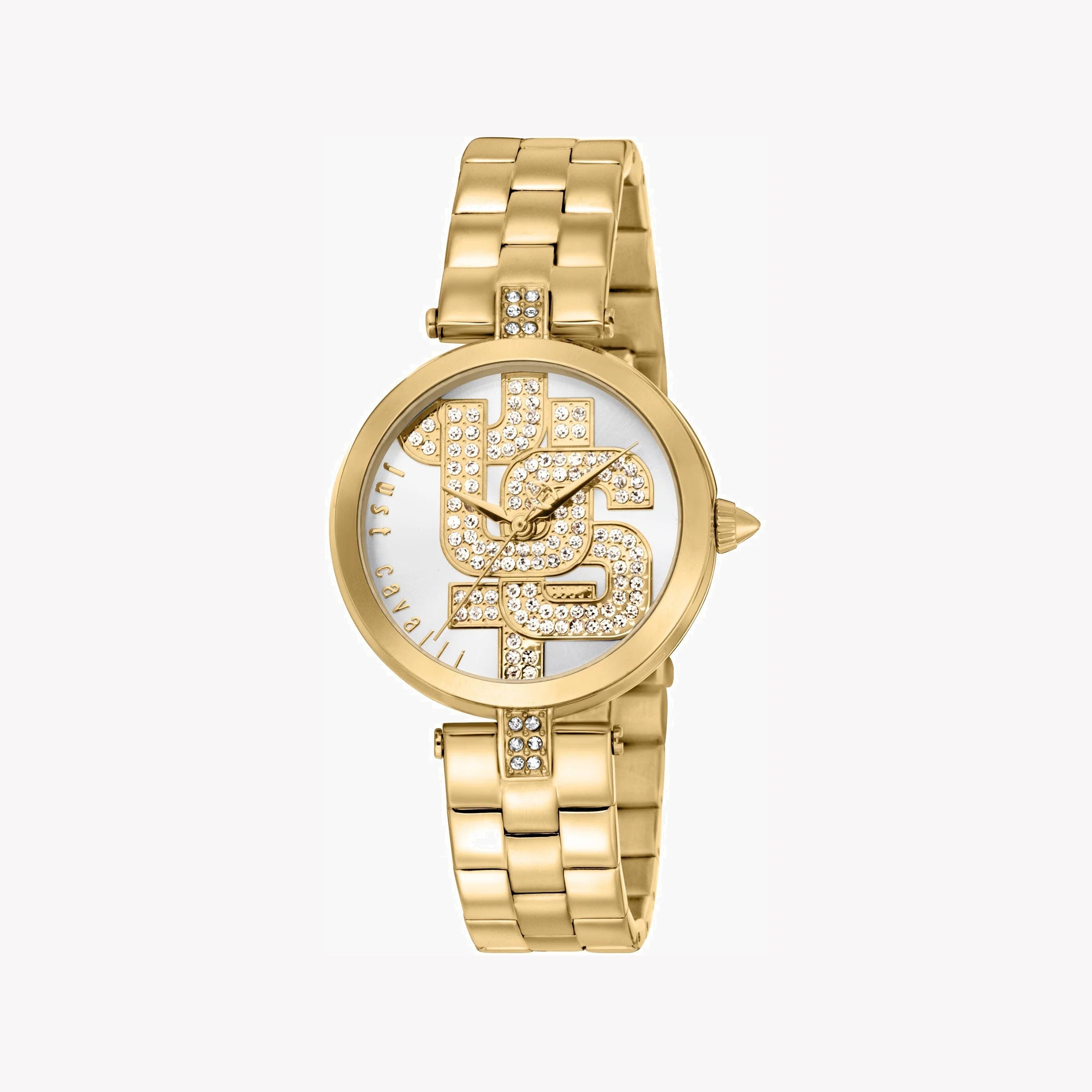 JUST CAVALLI Women's Watch with Gold Stainless Steel Case and Gold Stainless Steel Band