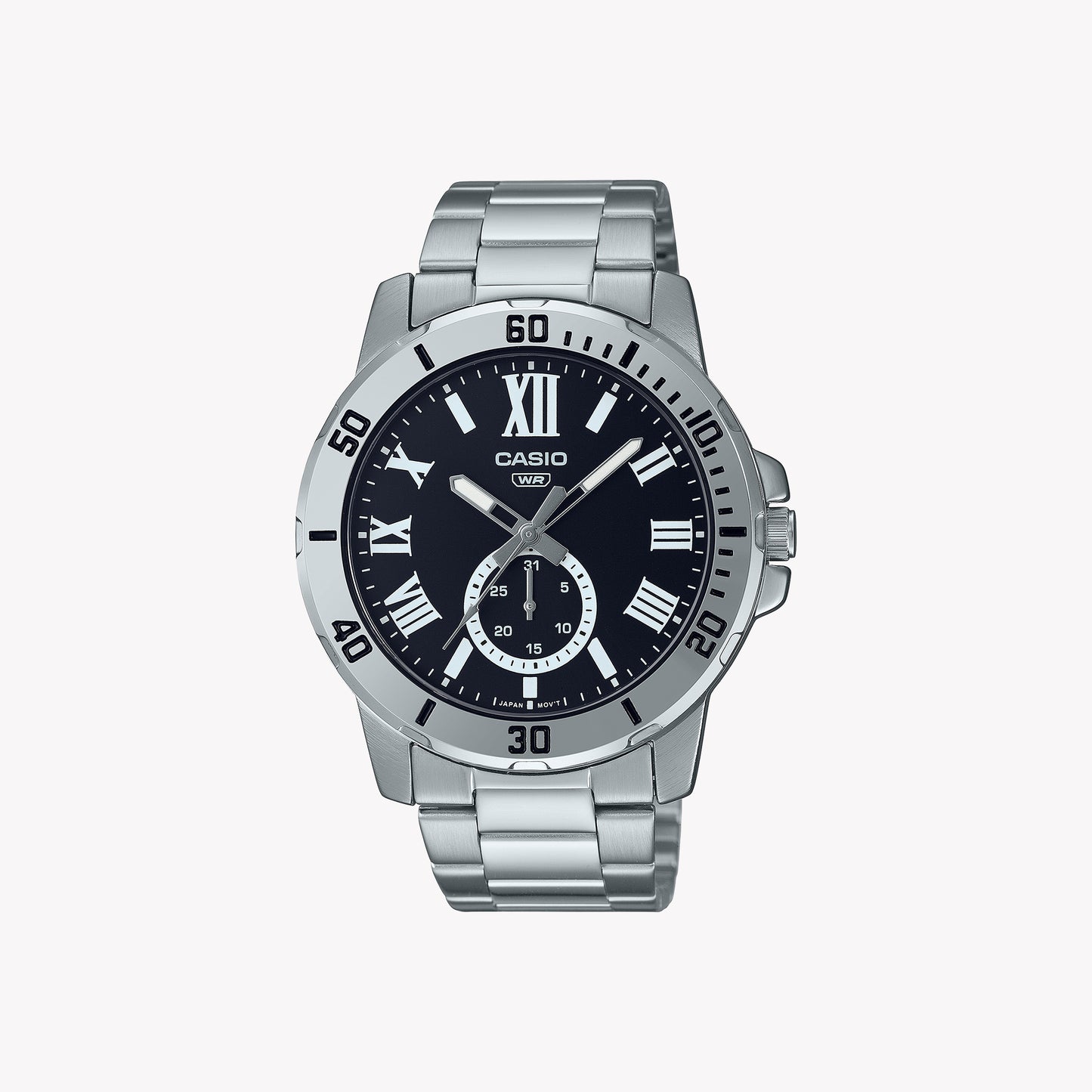 Casio MTP-VD200D-1B Analog Silver Men's Watch