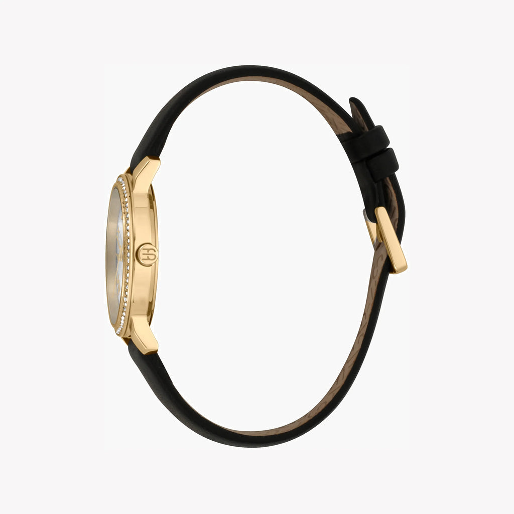 ESPRIT Women's Watch with Silver Stainless Steel Case and Black Leather Band-i-Watch-3