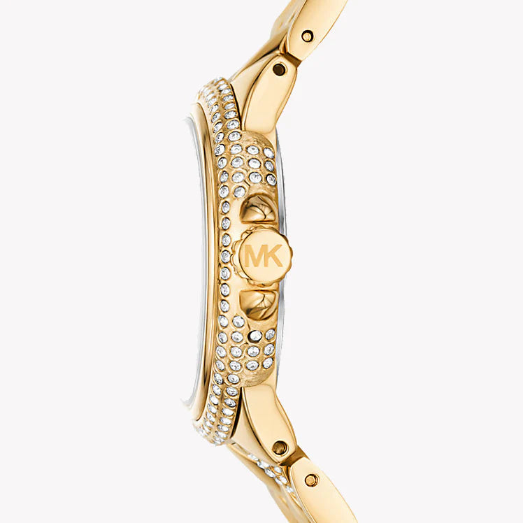 Michael Kors Women's Gold Stainless Steel Watch, White Dial | Mk4801 by i-watch