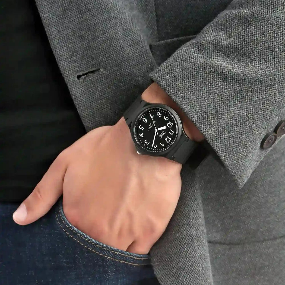 Casio Men's Black Resin Watch, Black Dial | Mw-240-1bvdf by i-watch
