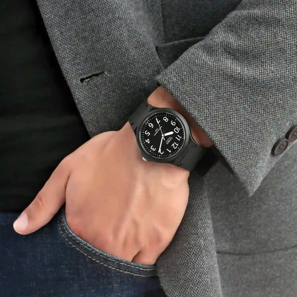 CASIO MW-240-1BVDF SPORTY STYLE - MEN'S BLACK RESIN ADVENTURE WATCH-i-Watch-2