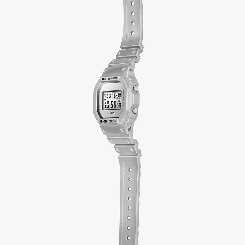 G-Shock Men's Silver Resin Watch, Digital Display | Dw-5600ff-8dr by i-watch