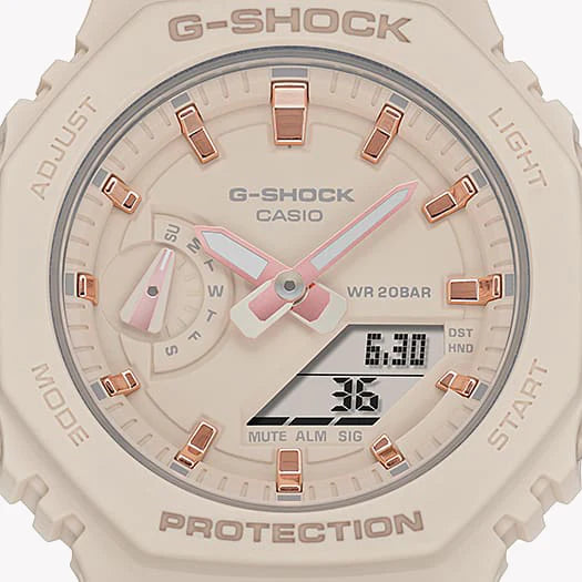 G-Shock Women's Beige Resin Watch, Bold Aesthetic | Gma-S2100-4adr by i-watch