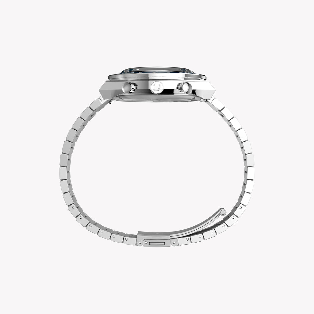 TIMEX Q DIVER CHRONO SST CASE - VINTAGE STYLE BLUE DIAL MEN'S WATCH-i-Watch-5