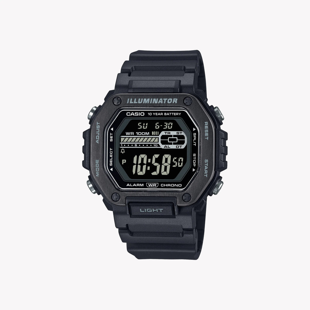 Casio Men's Black Resin Watch, Stainless Steel | Mwd-110hb-1bv by i-watch