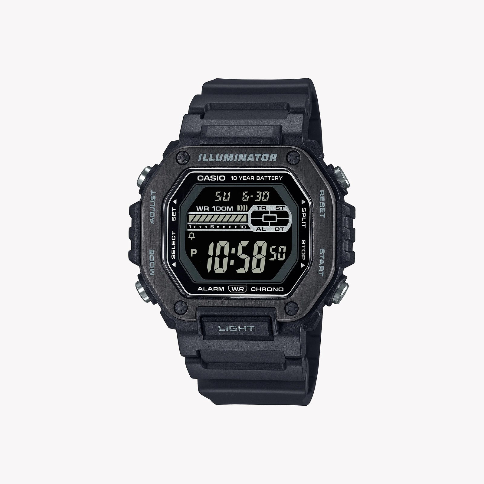 Casio Men's Black Resin Watch, Stainless Steel | Mwd-110hb-1bv by i-watch