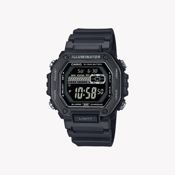 Casio Men's Black Resin Watch, Stainless Steel | Mwd-110hb-1bv by i-watch