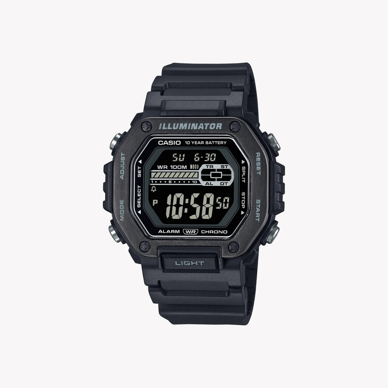 Casio Men's Black Resin Watch, Stainless Steel | Mwd-110hb-1bv by i-watch